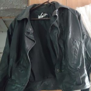 Unisex faux leather jacket